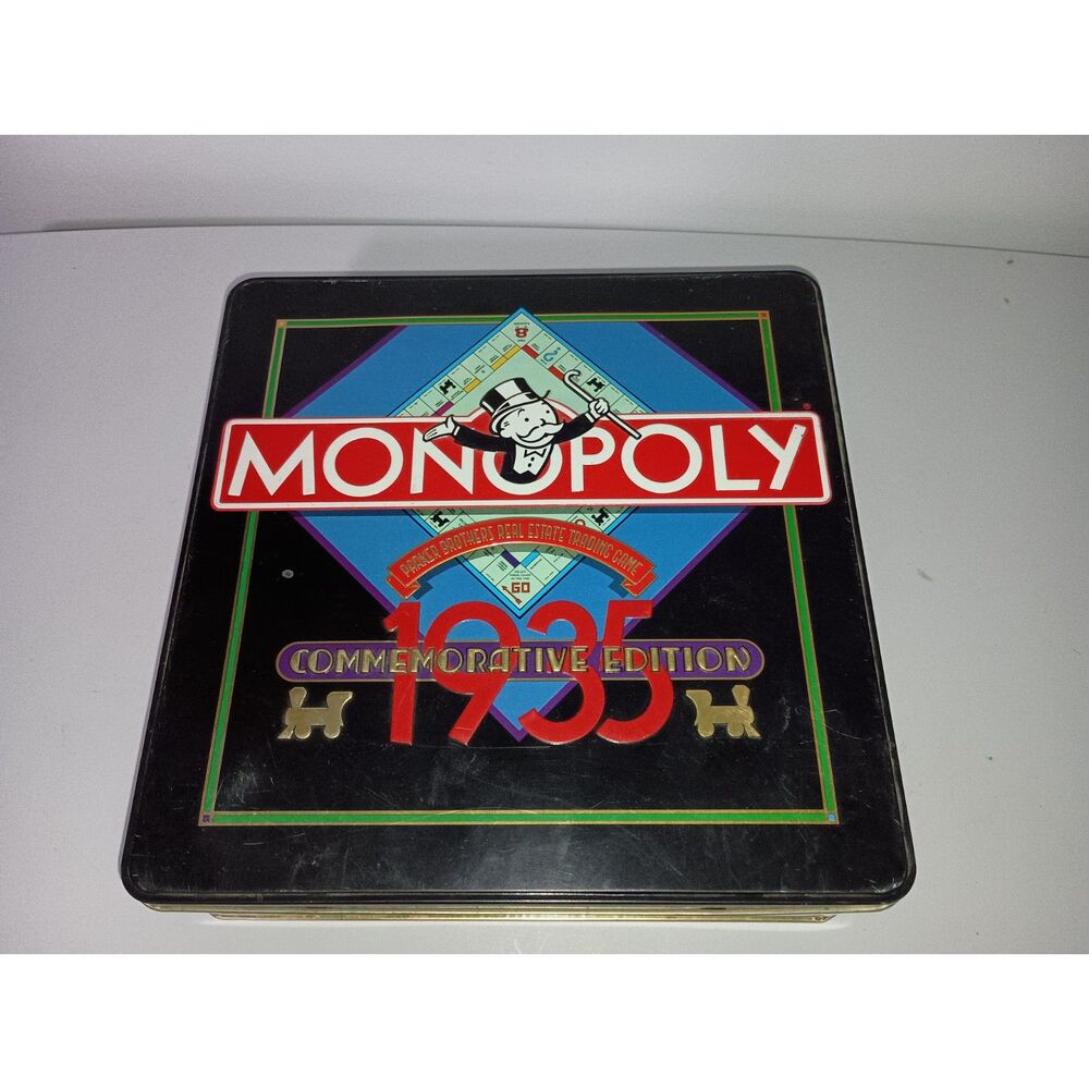 Monopoly 1935 Commemorative Monopoly Edition Board Game in Tin Box (Complete)